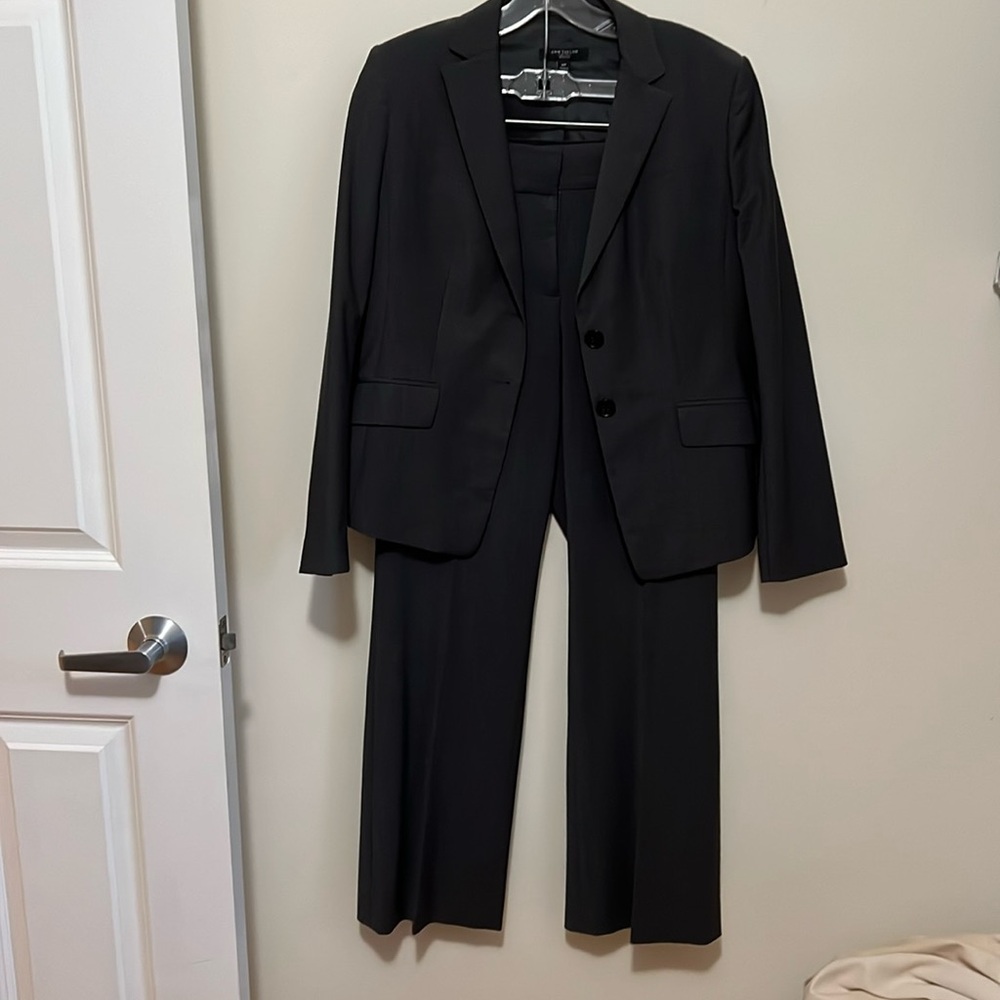 Ann Taylor dark grey suit (jacket 8p and pants 10p)